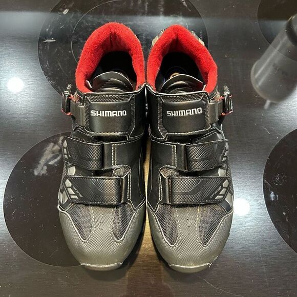 Shimano M088 black red cycling shoe‎ unisex size 41 W8.5-9 or M7-7.5 - Picture 1 of 9
